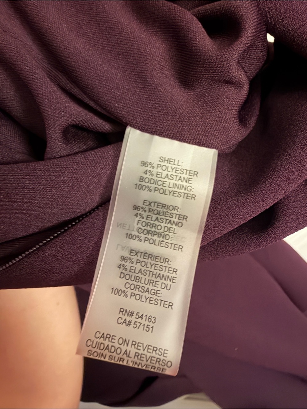 Tommy Hilfiger Keyhole Wide Leg Jumpsuit Deep Plum NWT Size 14 - Picture 9 of 9